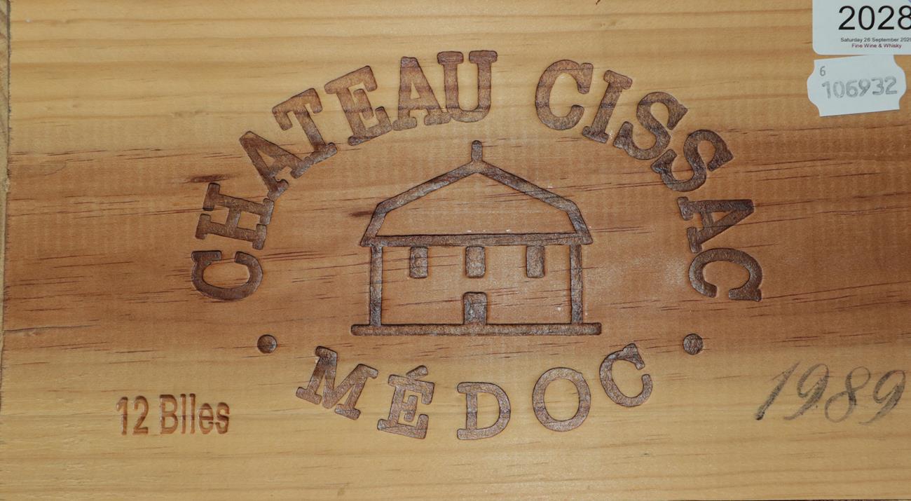 Château Cissac 1989 Haut-Médoc, (twelve bottles)