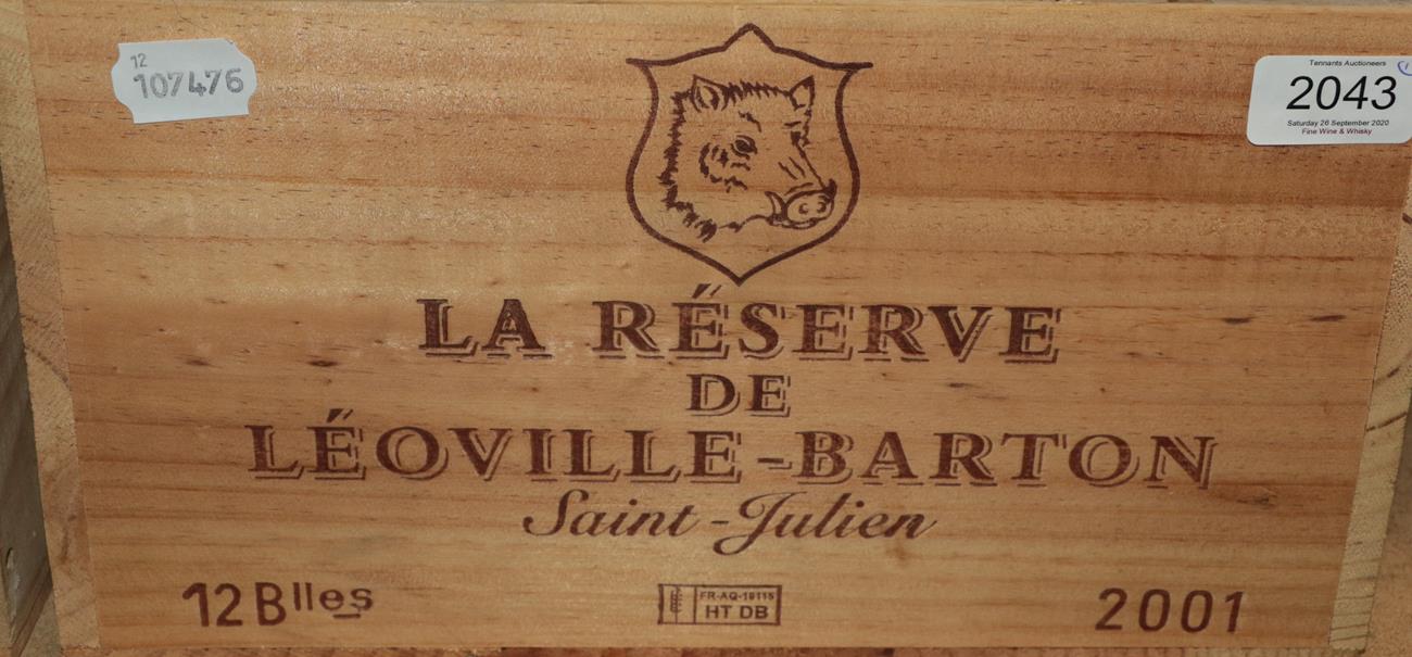 La Réserve De Léoville Barton 2001 Saint-Julien (twelve bottles)