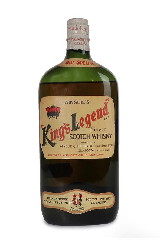 Ainslie's 'Kings Legend' Finest Scotch Whisky, 1950s bottling (one bottle)