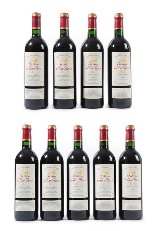 Château La Tour Figeac 1995 Saint Émilion (nine bottles)