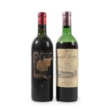 Château Palmer 1977 Margaux (one bottle), Château La Mission Haut Brion 1972, Graves (one bottle) (