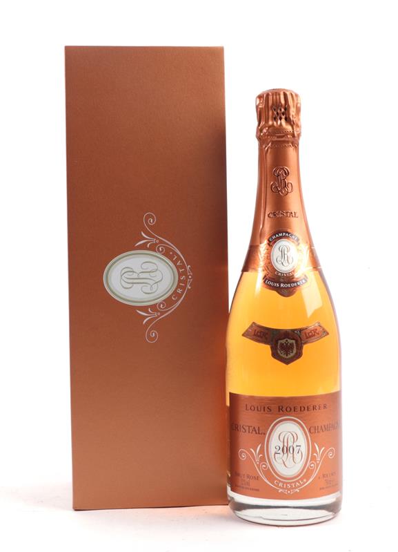 Louis Roederer Cristal 2007 Brut Rosé Champagne, in presentation box (one bottle)