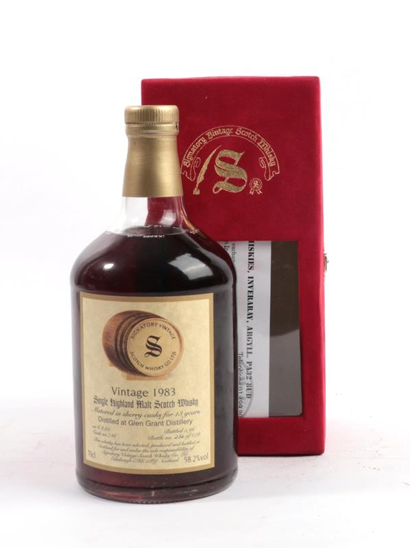 Glen Grant 1983 13 Year Old Single Highland Malt Scotch Whisky, for the Signatory Vintage Scotch