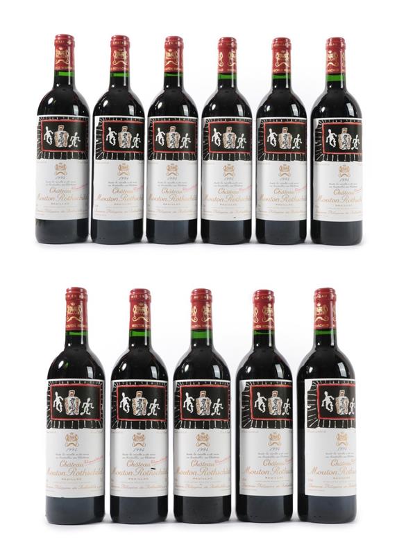 Château Mouton Rothschild 1994 Pauillac (eleven bottles)