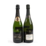 Pol Roger Extra Cuveé Brut Champagne 2002, (one bottle), Bollinger Le Grande Année Champange