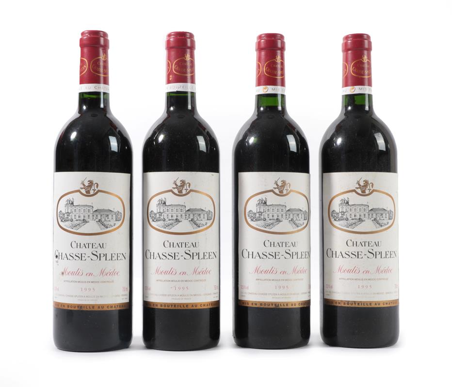 Château Chasse-Spleen 1995 Moulis en Médoc (four bottles)