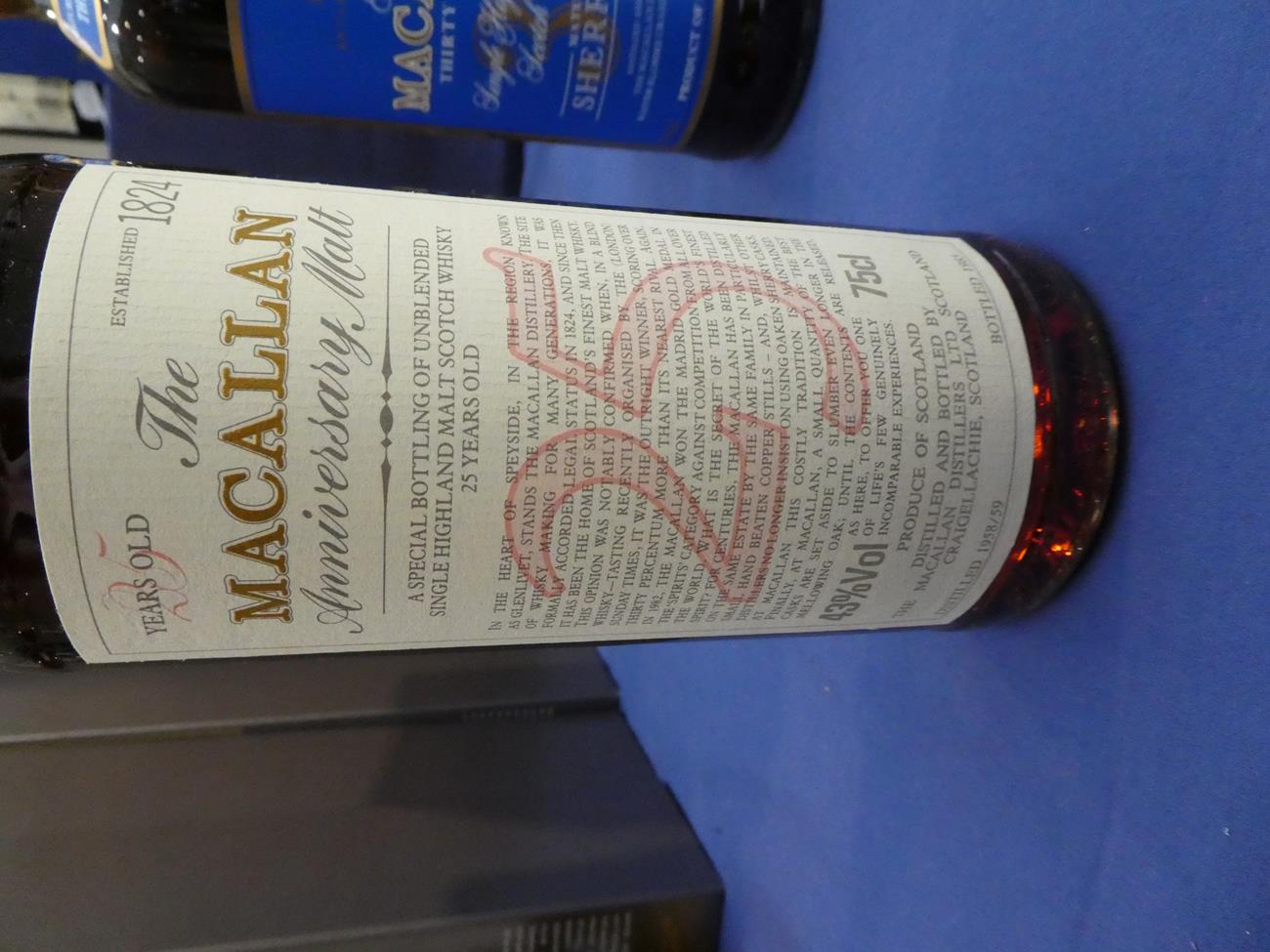 Macallan 25 Year Old Anniversary Malt, A Special Bottling Of Unblended Single Highland Malt Scotch - Image 5 of 5