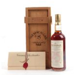 Macallan 25 Year Old Anniversary Malt, A Special Bottling Of Unblended Single Highland Malt Scotch