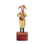 A Standing Jester Musical Automaton, the standing entertainer with traditional three-point headdress