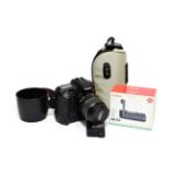 Canon EOS 30D Camera with EF-S f4-5.6 17-85mm lens and BG-E2 Battery Grip; Canon EF f4.5-5.6 100-