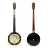 Windsor Pioneer Banjo 8 1/2'' head, five string, with plaque on resonator 'The Windsor Pioneer',