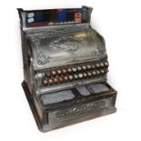 National Cash Register no.1226042 349-DD, chrome finish with keys 1/2d to 10/-, 15'', 38cm wideLacks