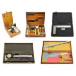 Albert Gbehm Hardness Hand Tester together with various Vernier Calipers largest 78cm long, a set