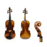 Violin 14'' two piece back, ebony fingerboard, labelled 'Josef Guarnerius Fecit In Cremona Anno 1763