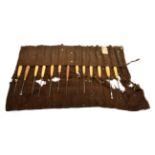 Addis Wood Carving Tools 13 examples in tool roll