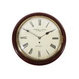 A Mahogany Wall Timepiece, signed Smith & Hind, 44 High St, Stockton, circa 1850, side and bottom