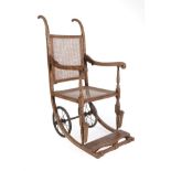 John Ward Ltd 'The Wardway': A Late Victorian Ash and Cane Invalid's Chair, late 19th/early 20th