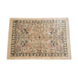 William Morris Design Carpet, modern The ivory field with large scrolling vines enclosed by