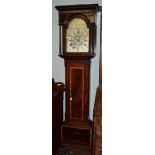A Scottish mahogany eight day longcase clock, signed John Jamieson, Hamilton, Fecit, late 18th