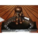 Doug Hyde (b.1972) ''Watching the World Go By'' Signed and numbered 154/250, bronze on a granite