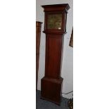 ~ An oak thirty hour longcase clock, signed Richd Pinn, Exmouth, 18th century, square brass dial