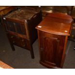Victorian pot cupboard and tray top commode (2)