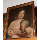 Follower of Francesco Solimena Holy Family Oil on canvas, 62cm by 48.5cm