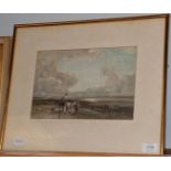 William Manners RBA River Lune Estuary Signed, inscribed to mount, watercolour