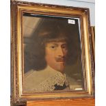 After Sir Anthony Van Dyck Portrait of a Gentleman, head and shoulders wearing a lace trimmed collar