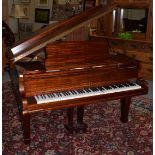 A Roger's of London mahogany baby grand piano, early 20th century