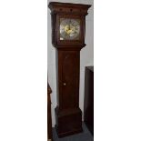 ~ An oak eight day longcase clock, signed Wilkinson, Wigton, 18th century, later case