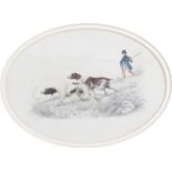 Circle of Henry Thomas Alken (1785-1851) A sportsman walking up behind two pointers Pencil and