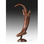 Martin Hayward-Harris (b.1959) Diving Otter Monogrammed and numbered 2/10 (2nd edition), bronze with