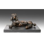 Sally Arnup FRBS, ARCA (1930-2015) ''Standard Poodle'' Signed and numbered 7/10, bronze on a granite