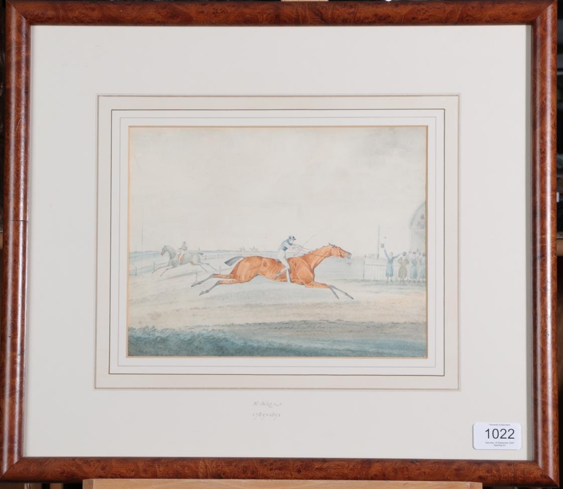 Henry Thomas Alken (1785-1851) Crossing the finish line Watercolour, together with B* M* (early 19th - Image 2 of 5