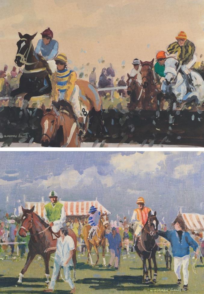 William Norman Gaunt FIAL NDD (1918-2001) ''Point to point, going out from the paddock,