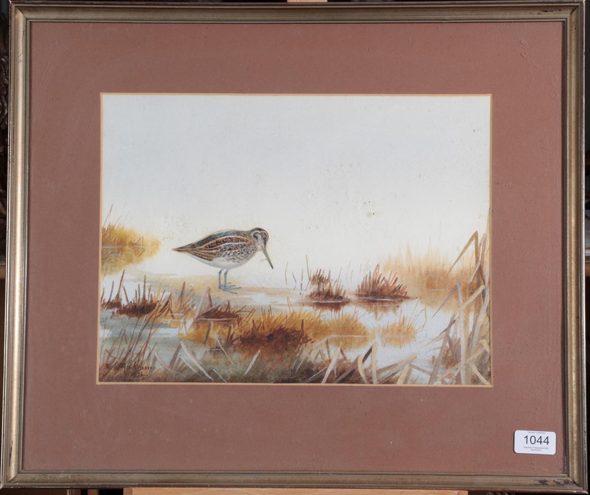 Philip Rickman (1891-1982) ''Jack Snipe'' Signed and dated 1973, watercolour, 28cm by 37.5cm - Image 2 of 3