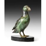 Martin Hayward-Harris (b.1959) Atlantic Puffin Monogrammed and numbered 7/10, bronze with cupric