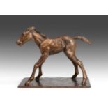 Sally Arnup FRBS, ARCA (1930-2015) ''Gypsie's Foal'' Signed and inscribed A/C, bronze, 18cm high