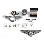 Bentley Interest: A Pair of Bentley Gold Plate and Enamel Cufflinks; and Five Bentley Spares, to