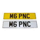 Cherished Registration Number M6 PNC, with retention document, expires 10 11 2025, with a pair of