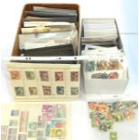 Asia/Malaysia/Ceylon 2 boxes of 100s stock cards mint used from QV to QE2. Noted Iraq occupation