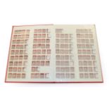 Penny reds in red stock book many imperf Black MX examples. Many 100s identified 1d reds. Great