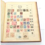 Schaubek Old Time World Album sold as received from 1850s - 1935 noted good Japan/Spanish Colonies/