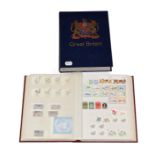 GB QEII Unmounted Mint Commemorative and definitive values in two large stockbooks from 1957 to 1999