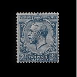 1912 Sg371 2.5d Dull Prussian Blue lightly mounted mint slight gum disturbance. N21 (17). a scarce