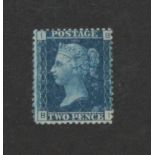 Sg47 2d Blue plate 15 Mint with full gum fine colour. Cat £525