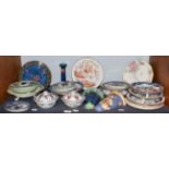 A collection of Losol ware drainers, plates and wall pockets etc