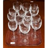 A part suite of Villeroy & Boch wine glasses