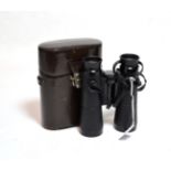 A pair of Carl Zeiss Dialyt 10X40 B binoculars, numbered 940563, with black crinkle grips and
